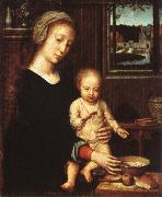Gerard David The Virgin with the Bowl of Milk Germany oil painting artist